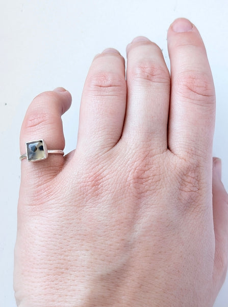 Montana Agate Ring, Size 5.5