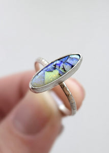 Sterling Opal Ring,Size 7