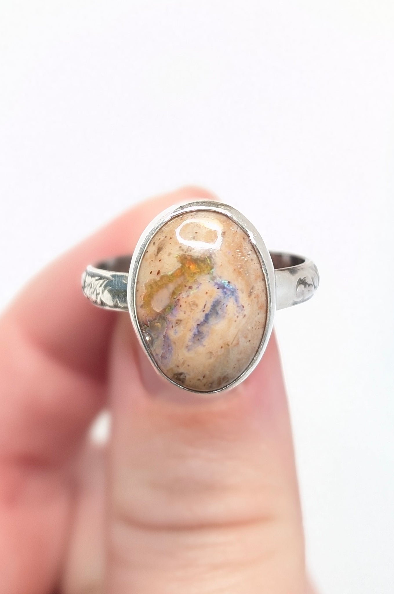 Mexican Fire Opal Ring,Size 10