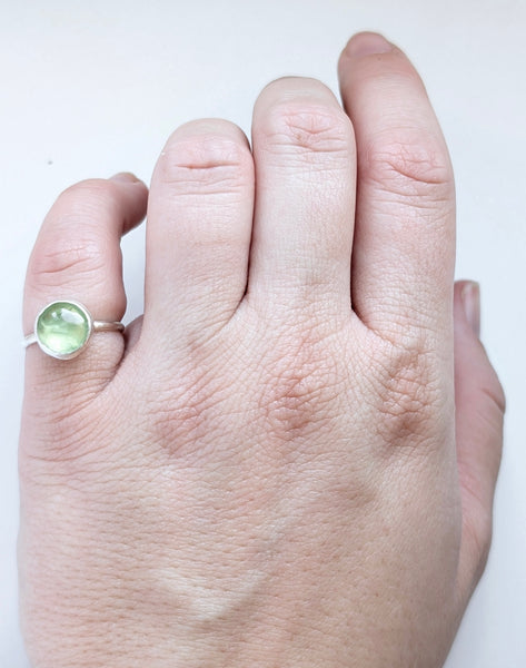Prehnite Ring,Size 5