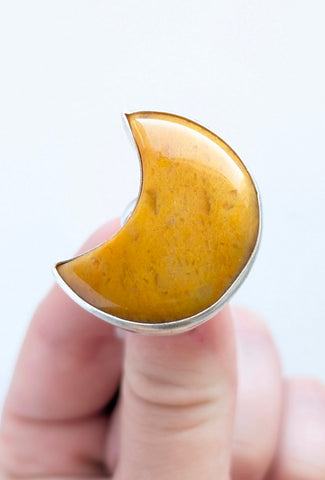 Yellow Adventurine Ring, Size 9