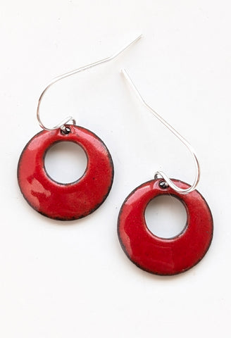 Enameled Earrings