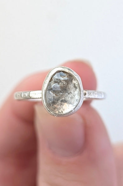 Herkimer Diamond Ring, Size 7