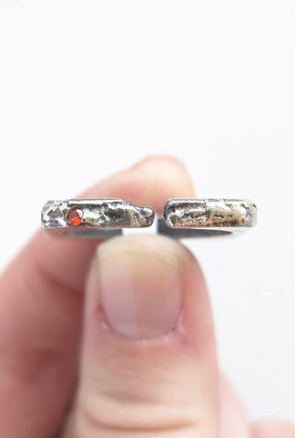Casted orange CZ Ring, Size 12