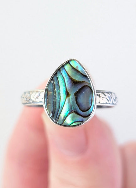 Abalone Ring, Size 10.5