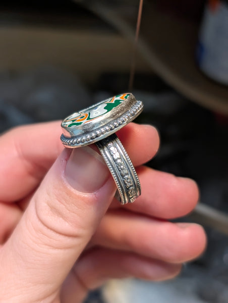 Fordite Ring