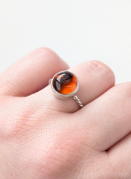 Amber Ring, Size 6.5