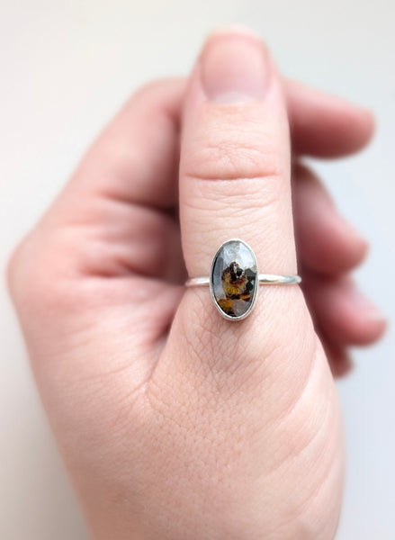 Willemite Stacking Ring, Size 9