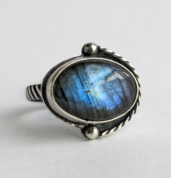 Labradorite Ring, Size 10.5