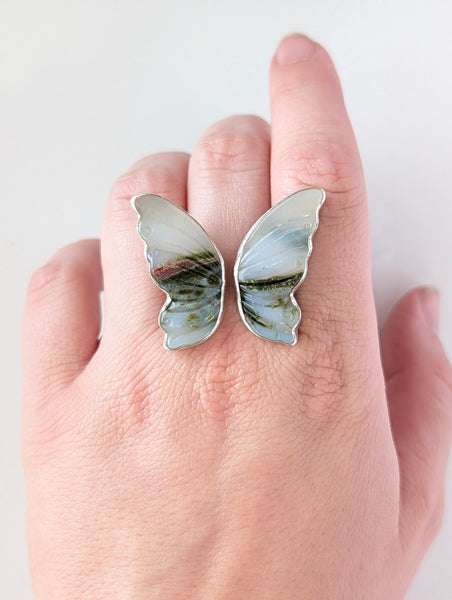 Ocean Jasper Ring, size 9 - 10