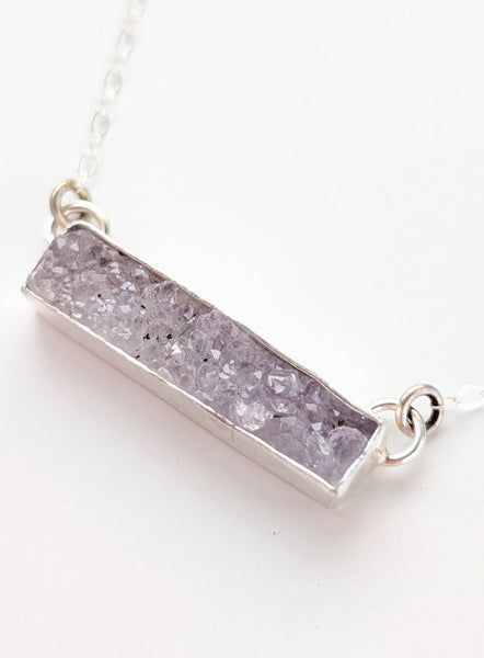 Amethyst Druzy Necklace