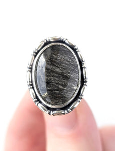 Rutile Quartz Ring, Size 5