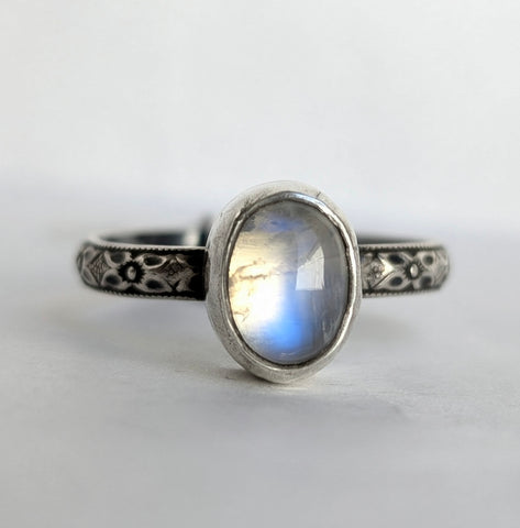 Moonstone Ring, Size 9