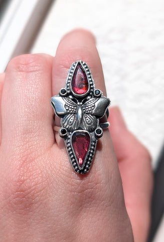 Pink Tourmaline Ring, Size 8
