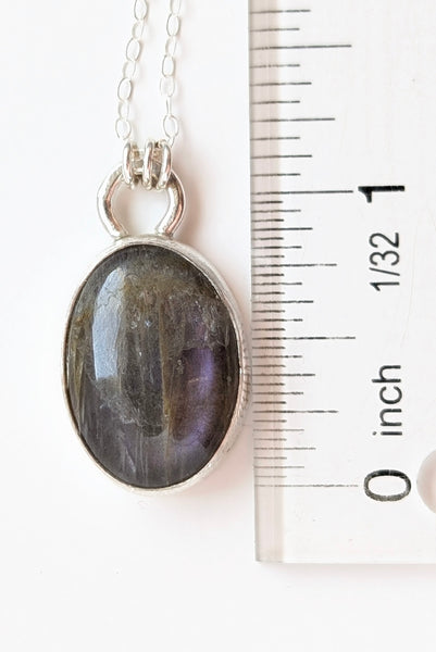 Purple Labradorite Necklace