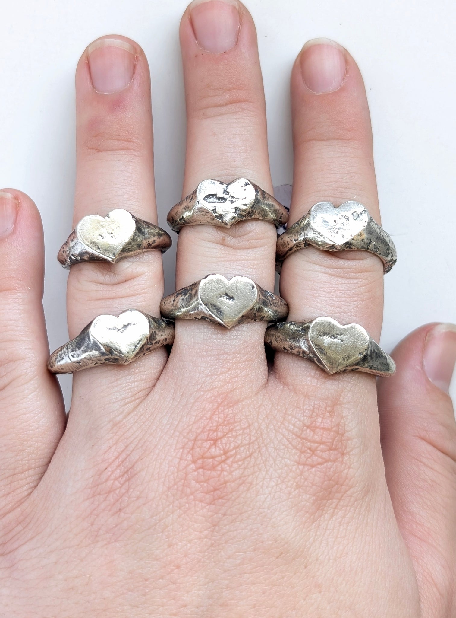 Sterling Silver Casted Heart Ring
