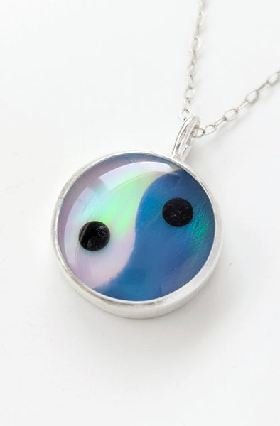 Yin Yang Aura Opal Necklace