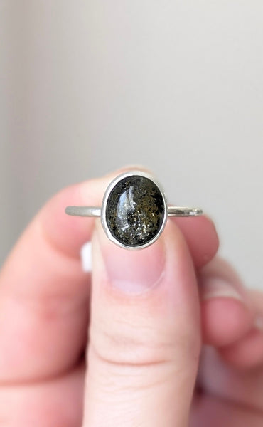 Midnight Quartzite Ring, Size 10.5