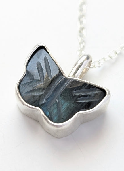 Labradorite Butterfly Necklace