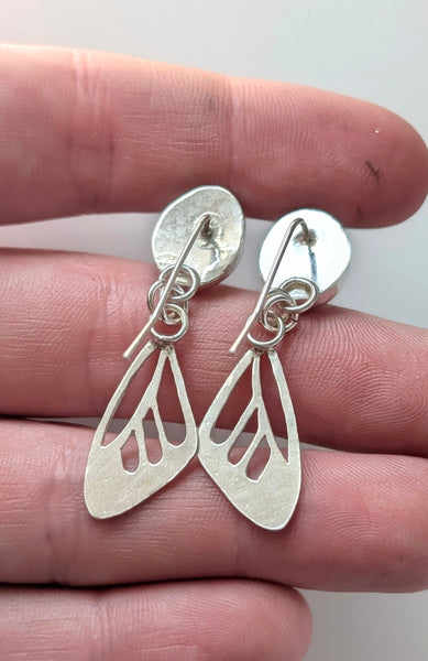 Amethyst Butterfly Wing Earrings