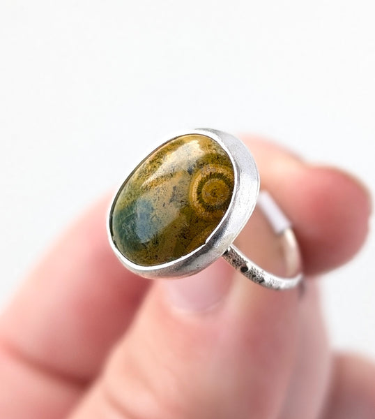 Ocean Jasper Ring, Size 6