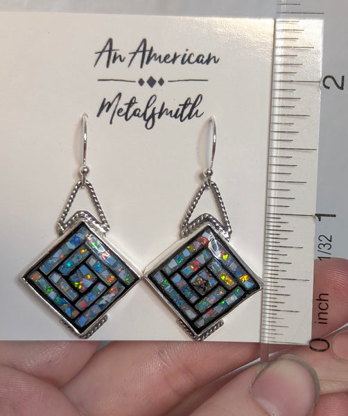 Mosaic Opal Earrings