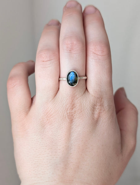 Labradorite Ring, Size 9
