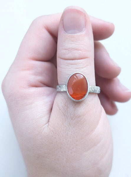 Carnelian Ring, Size 11.5