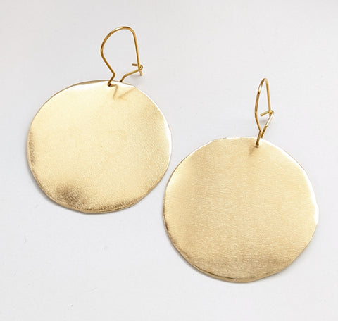 Circle Brass Earrings