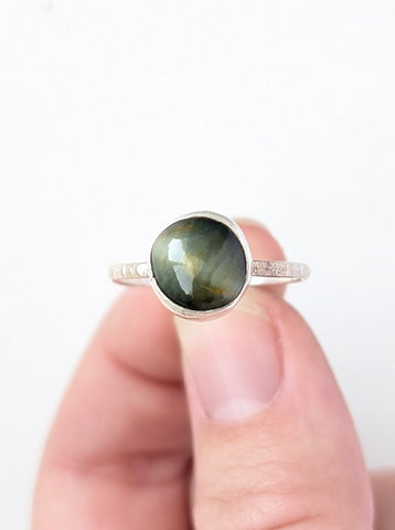 Cats Eye Ring, Size 8.5