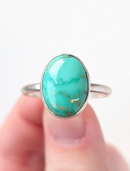 New Lander Turquoise Ring, Size 13.5