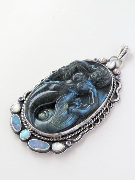 Labradorite Mermaid Necklace