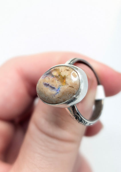 Mexican Fire Opal Ring,Size 10