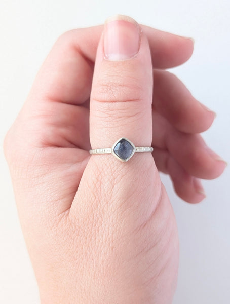 Iolite Stacking Ring, Size 8.5