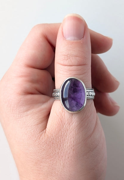 Amethyst Ring Size 10.5