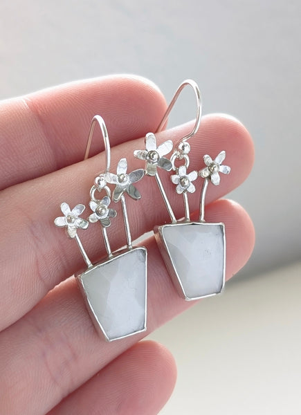 Fancy Moonstone Earrings