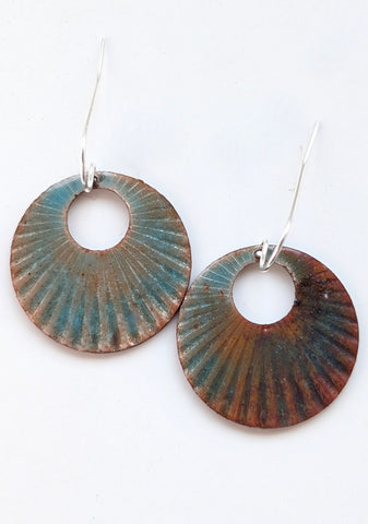 Enameled Earrings