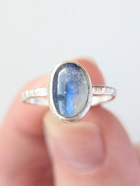 Moonstone Stacking Ring, Size 5