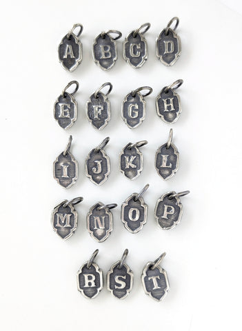 Alphabet Sterling Silver Letter Charms