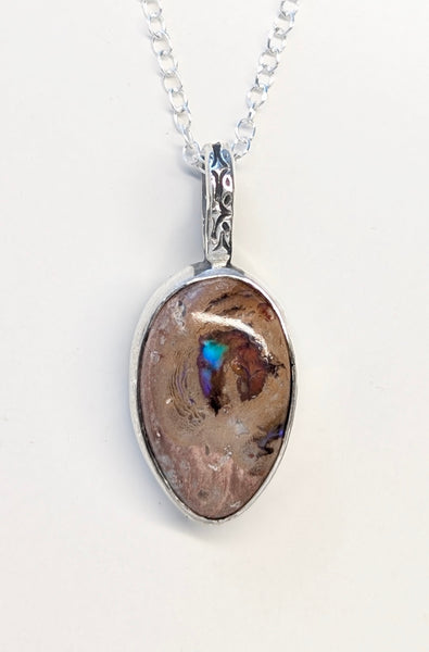 Mexican Fire Opal Necklace