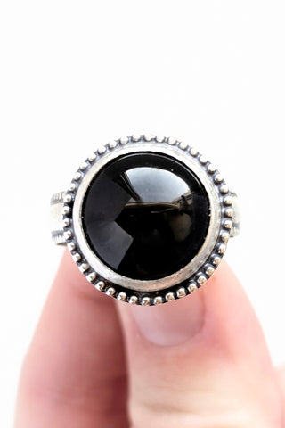 Black Onyx Ring,Size 10.5