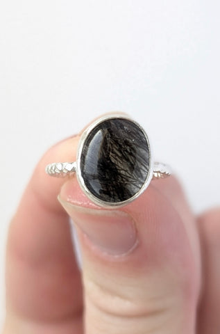 Rutile Quartz Ring, Size 5.5