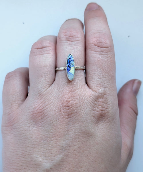 Sterling Opal Ring,Size 7