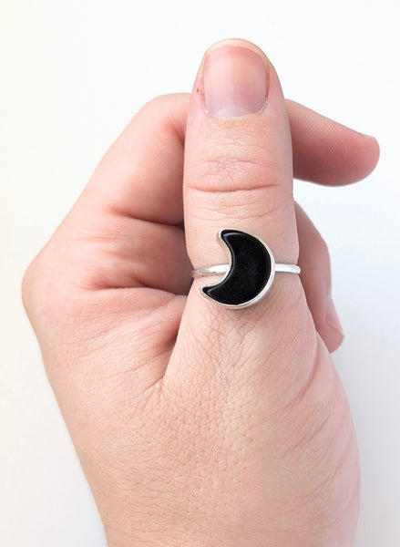 Black Onyx Ring, Size 8