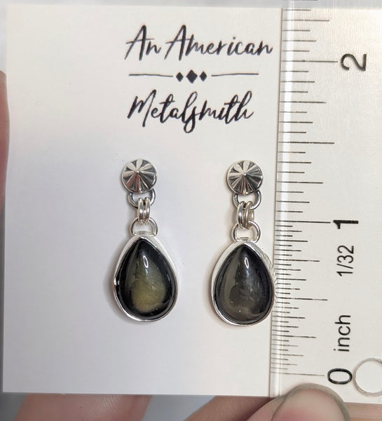 Rainbow Obsidian Earrings