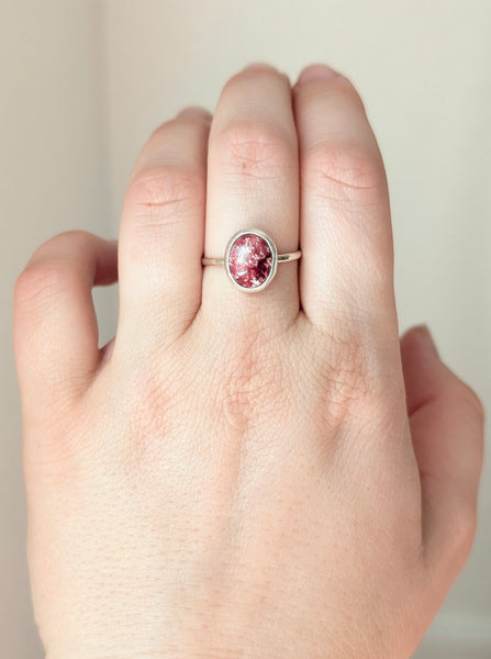 Thulite Ring, Size 8