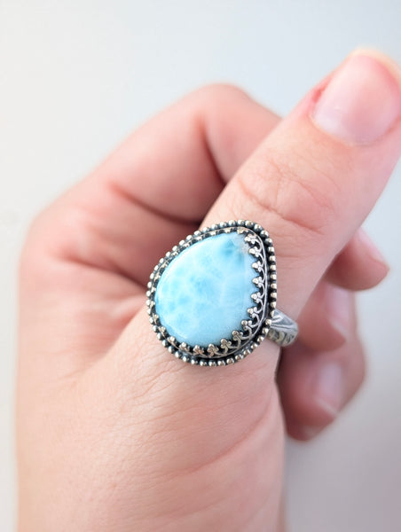 Larimar Ring, Size 9