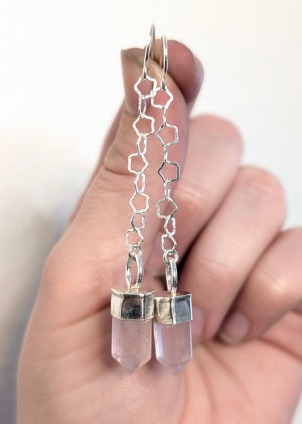 Rose Quartz Earrings