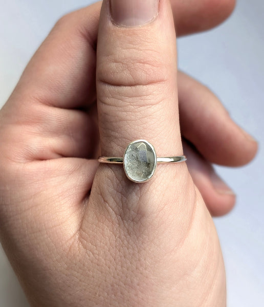 Herkimer Diamond Ring Size 10.25