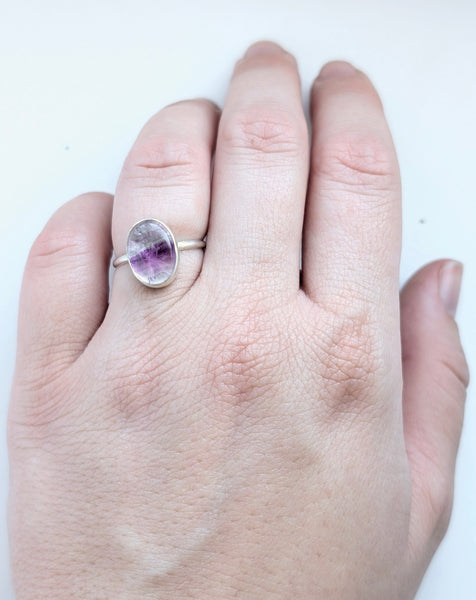 Fluorite Ring,Size 5.5